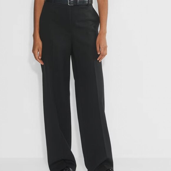 Aritzia Babaton Agency Pant - City Wool, Black Size 0 - Picture 2 of 10